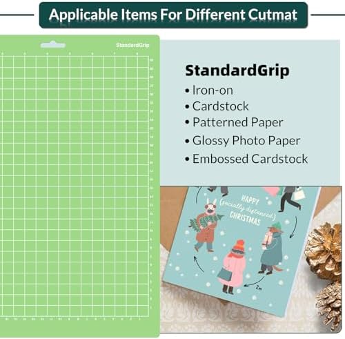 WISYOK 12x8.5 Inch Cutting Mats, 2 Pack, Reusable