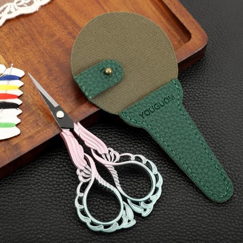 YOUGUOM Detail Scissors with Cover, Small Craft Shears