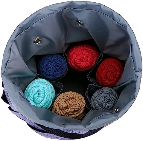 HOMEST Crochet Bag Organizer for Yarn Storage, and Knitting Accessories