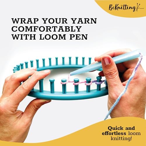 BeKnitting Loom Knitting Pen Tool & Crochet Hook for Beginners Adults & Kids - DIY Arts & Craft Tool