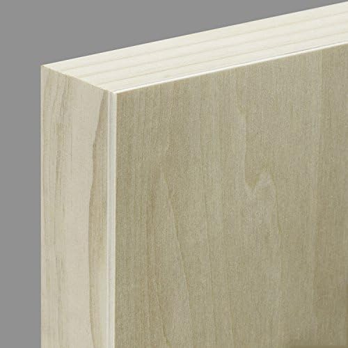 Ampersand Art Supply Unprimed Basswood Artist Panel, 1-1/2" Cradled Profile, 6"x12"