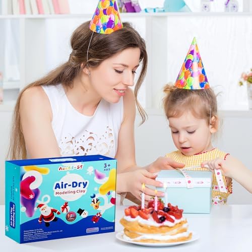 Aestd-ST Air Dry Clay 156 Colors, Modeling Clay for Kids, DIY Magic Clay