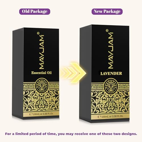 MAYJAM Lavender Essential Oil for Diffuser Skin Hair Care, 3.38FL.OZ