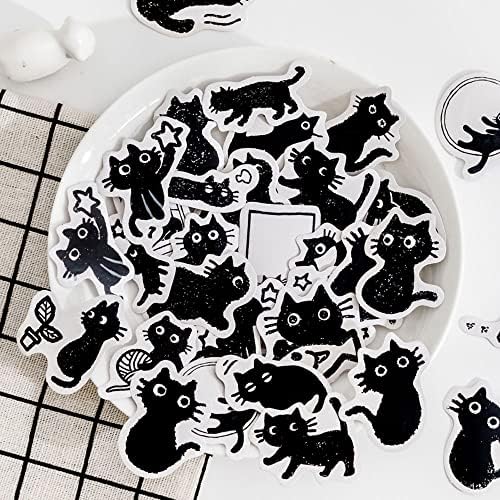 Small Cute Cat Stickers for Scrapbooking Bullet Journal DIY Decoration Journaling Planners Suitcase Diary Notebooks, Album Laptop Phone Case Art Craft, 45 Designs…