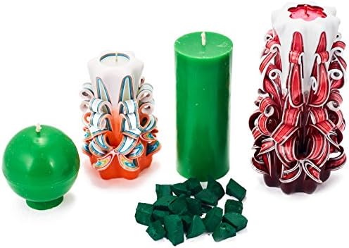 Dark Green Candle Wax Dye 2 oz - Candle Color Dye Blocks