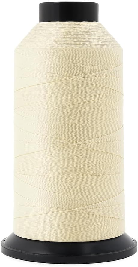 Mandala Crafts Size 46 210D T45 Ivory Bonded Nylon Thread, 2843 YDs