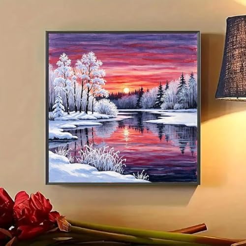 Lophomie Diamond Art Kits for Adults, 5D Diamond Painting Kits 14x14 in