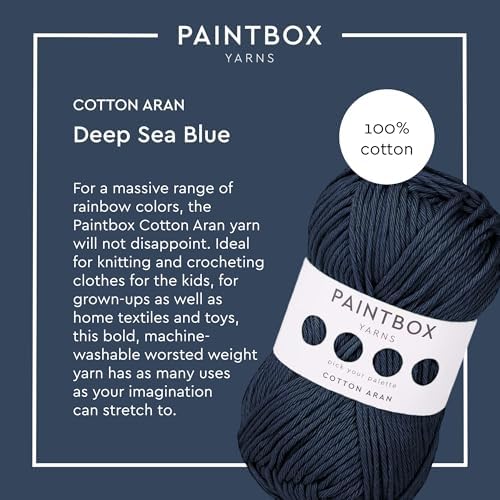 Paintbox Yarns 100% Cotton Aran Yarn 1.76oz / 50g, 93yds / 85m