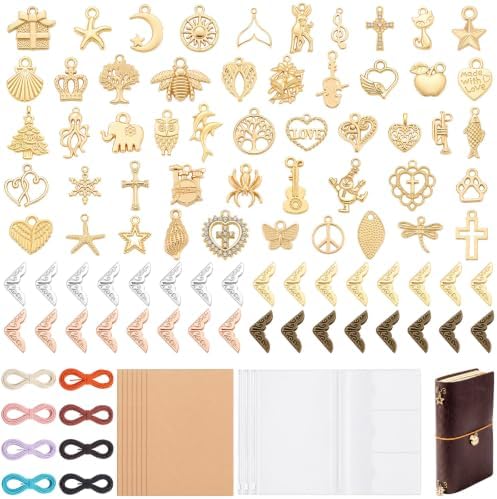 Cunno Notebook Accessory DIY Kit for Travelers Journal Leather Notepad
