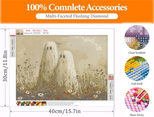 DAZZLEDOTS Wildflowers Ghost Diamond Painting Kit