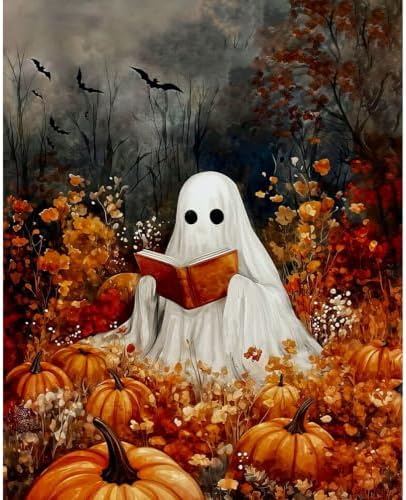 Halloween Paint by Numbers Kit for Adults Ghost Paint by Numbers for Adult