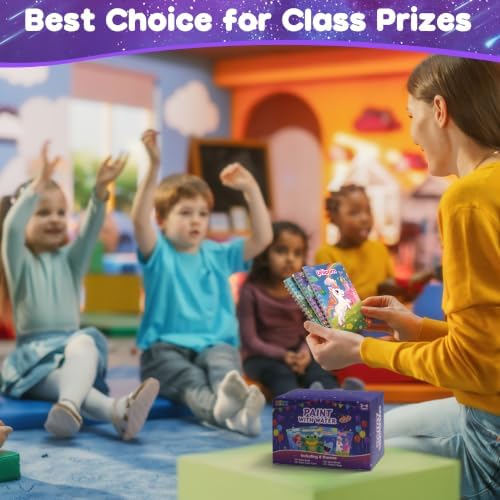 ZIZZ 24Pack Paint with Water Coloring Books for Kids Ages 4-8 Party Favors No-Mess Travel Activity Arts and Crafts Classroom Prizes Birthday Gifts Goodie Bag Stuffers