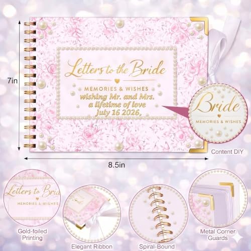 Letters to the Bride Scrapbook Kit, Bridal Shower Guest Book Alternative