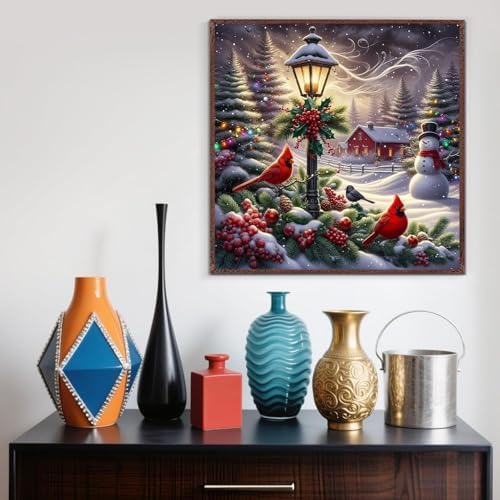 ijbnhd Christmas Cardinal Diamond Art Kits for Adults