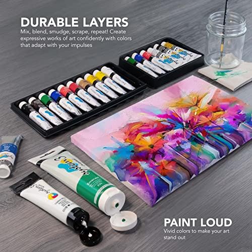 Daler Rowney System3 10-Tube Acrylic Paint Set for Adults - Acrylic Painting Supplies for Artists and Students - Acrylic Paints for Murals Canvas and More - Art Paints for Any Skill Set