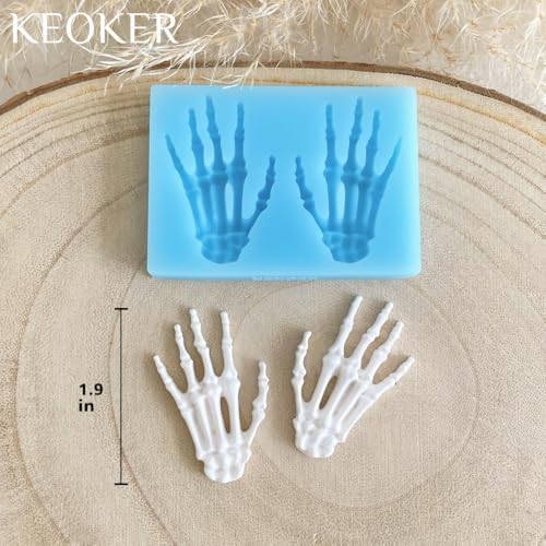 KEOKER Halloween Polymer Clay Molds - Earring Molds for Jewelry & Decoration (Substitute Polymer Clay Cutters)