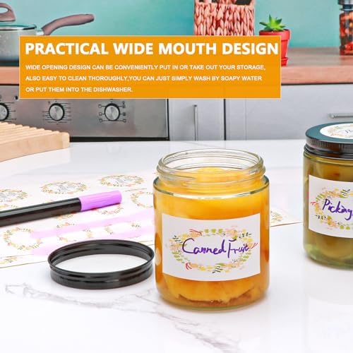 16 Pack Clear Candle Jars for Making Candles, 8 oz candle making kit