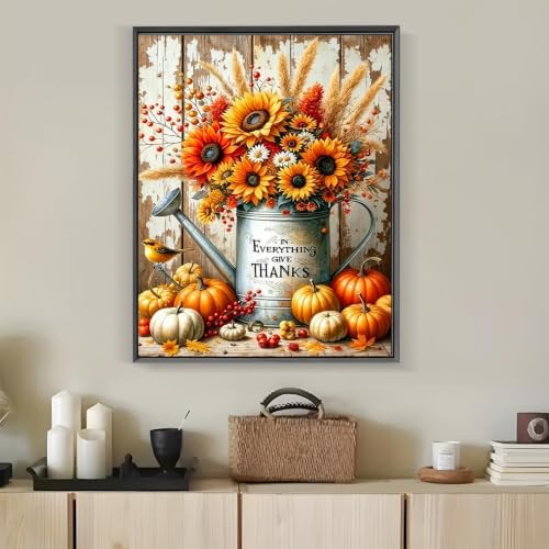 Tabszca Sunflower Vase Paint by Numbers Kit for Adults 16 X 20 Inch