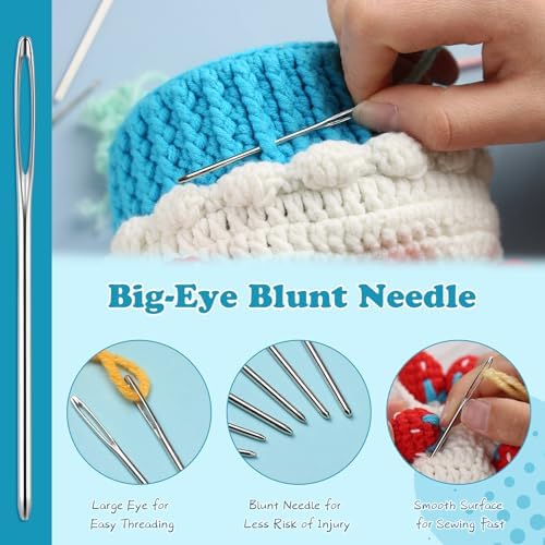 16 Pcs Lace Crochet Hooks Set, 0.5mm-2.5mm Small Crochet Hooks