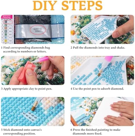 Diamond Art Kits for Adults & Beginners, Sunset Diamond Painting Kit