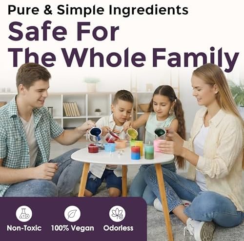 Purple Candle Dye Chips, Soy & Paraffin Candle Making, 10 Pack