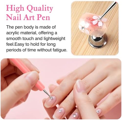 5-Piece Pattern Tracing & Embossing Stylus Set – Dual-Ended Ball Tip Tools for Transfer Paper, Drawing, Clay Sculpting & Nail Art