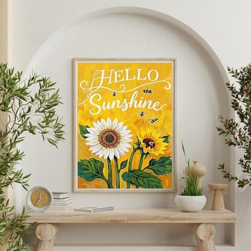 Xylogist Sunflower Diamond Art Kits for Adults 12x16 Inch