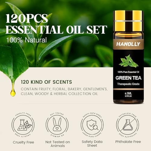 Essential Oils Set -120 Pcs Essential Aromatherapy Oil Kit for Diffuser