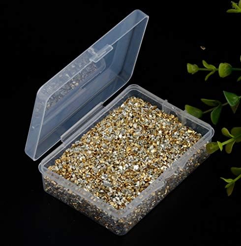 Crushed Glass Irregular Metallic Chips Sprinkles Chunky Glitter Gold & Sliver Plated 100g 2-4mm for Nail Arts Craft DIY Vase Filler Epoxy Resin Mold Jewelry Making Decoration (Gold&Sliver, 2-4mm)