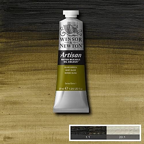 Winsor & Newton Artisan Water Mixable Oil Paint, 37ml, Olive Green