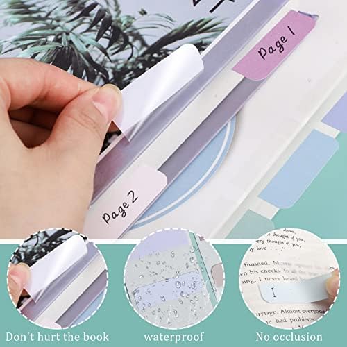240 Pcs Sticky Index Tabs, Colored Book Tabs for Notebooks, 1.8×1 Inch