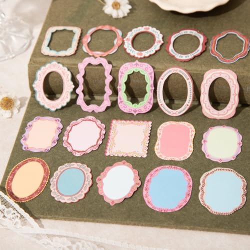 120 Pcs Vintage Frame Stickers, Ornate Victorian Border Decals