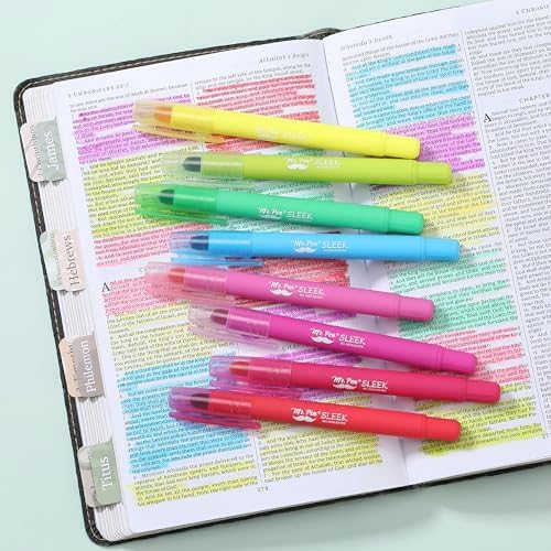 Mr. Pen- No Bleed Gel Highlighters, Vintage Colors, 8 Pack