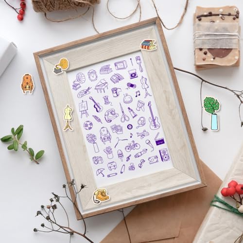 PH PandaHall Life Little Things Clear & Transparent Silicone Stamps for Card Making, Decoration, DIY Scrapbooking & Crafts