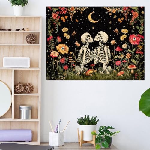 KICHANG Skull Diamond Art Kits for Adult Diamond Painting Kit for Beginner