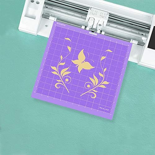 REALIKE 12X12 StrongGrip Cutting Mats for Silhouette Cameo 5/4/3/2/1(3 Mats) Gridded Adhesive Non-Slip Cut Mat for Crafts, Quilting, Sewing, Scrapbooking and All Arts