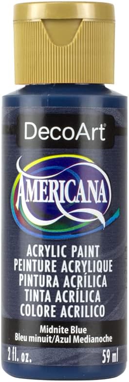 DecoArt Americana Acrylic Paint, 2-Ounce, Midnight Blue