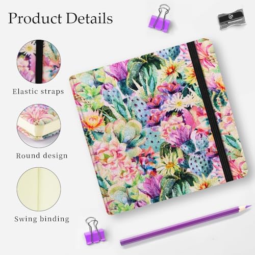 5x5 Sketchbook,Pocket Hardcover Notebooks,Sketch Books for Drawing Writing