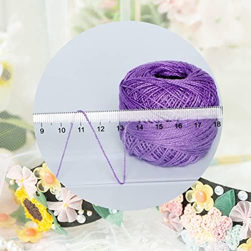 Soft 20 Colors Classic Crochet Thread 20 Pack,100% Cotton (blue-800-159)