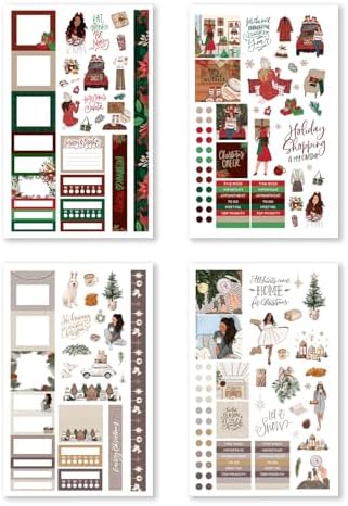 Hobonichi Compatible Seasonal Planner Sticker Book for A5 Planners & Journals – 24 Pages of Premium Hand-Drawn Seasonal & Holiday Stickers for Planning, Journaling & Scrapbooking