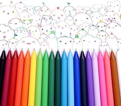 Kaco PURE Gel Pens Color Ink 20PCS Assorted 0.7mm Aesthetic Stationery Pen