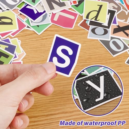 400Pcs Alphabet Letter Stickers, Waterproof for Scrapbook, Notebook