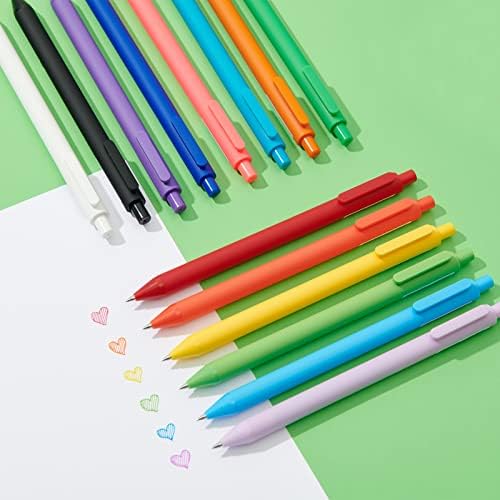 Kaco PURE Colored Gel Pens 0.5mm 20 Pieces Set Comfort Grip Quick Drying
