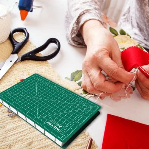 WISYOK Craft Mat, A5 Cutting Mat for Sewing, 6" x 8", Small