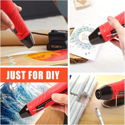 LDK Heat Gun for Crafting, Mini Dual Temp Hot Air Gun Tool | with Reflector Nozzle for Epoxy Resin, Shrink Wrapping, Vinyl Wrap, Embossing, Electronics, Candle Making, Phone Repair & DIY