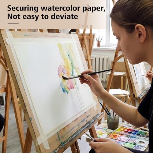 3 Rolls Artist Tape 0.62IN × 492 FT Total Watercolor Tape, Acid Free Artist Tape for Watercolor Paper Painting Masking Framing