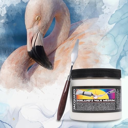 Jacquard 16oz Dorlands Wax Medium for Watercolor Bundled with Palette Knife