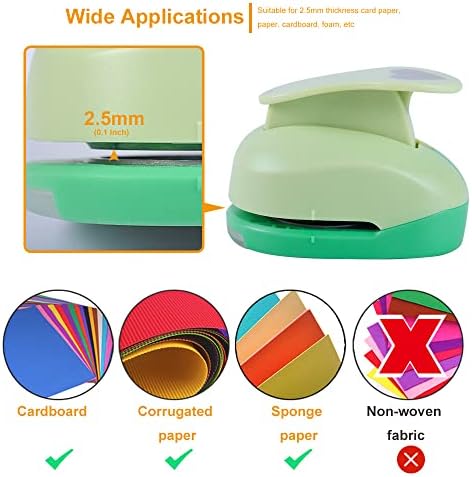 UCEC 2 Inch Heart Hole Punch, Heart Punches for Paper Crafts, Scrapbooking