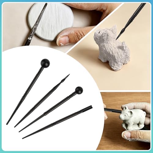 Aukney 100ML Air Dry Clay Varnish and 29pcs Tool Kit, High Gloss Air Dry Clay Glaze, Sealant, Prevent Clay from Cracking, and Scratch Resistant - Pottery Tools for Stippling, Shaping Clay Crafts