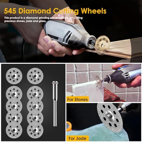 44 Pcs Cutting Wheel Set Compatible with Plastic for Rotary Tool